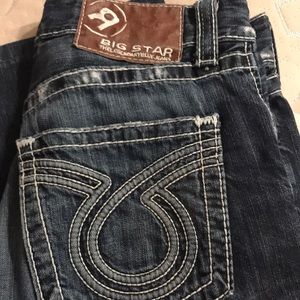 Men big star jeans used condition